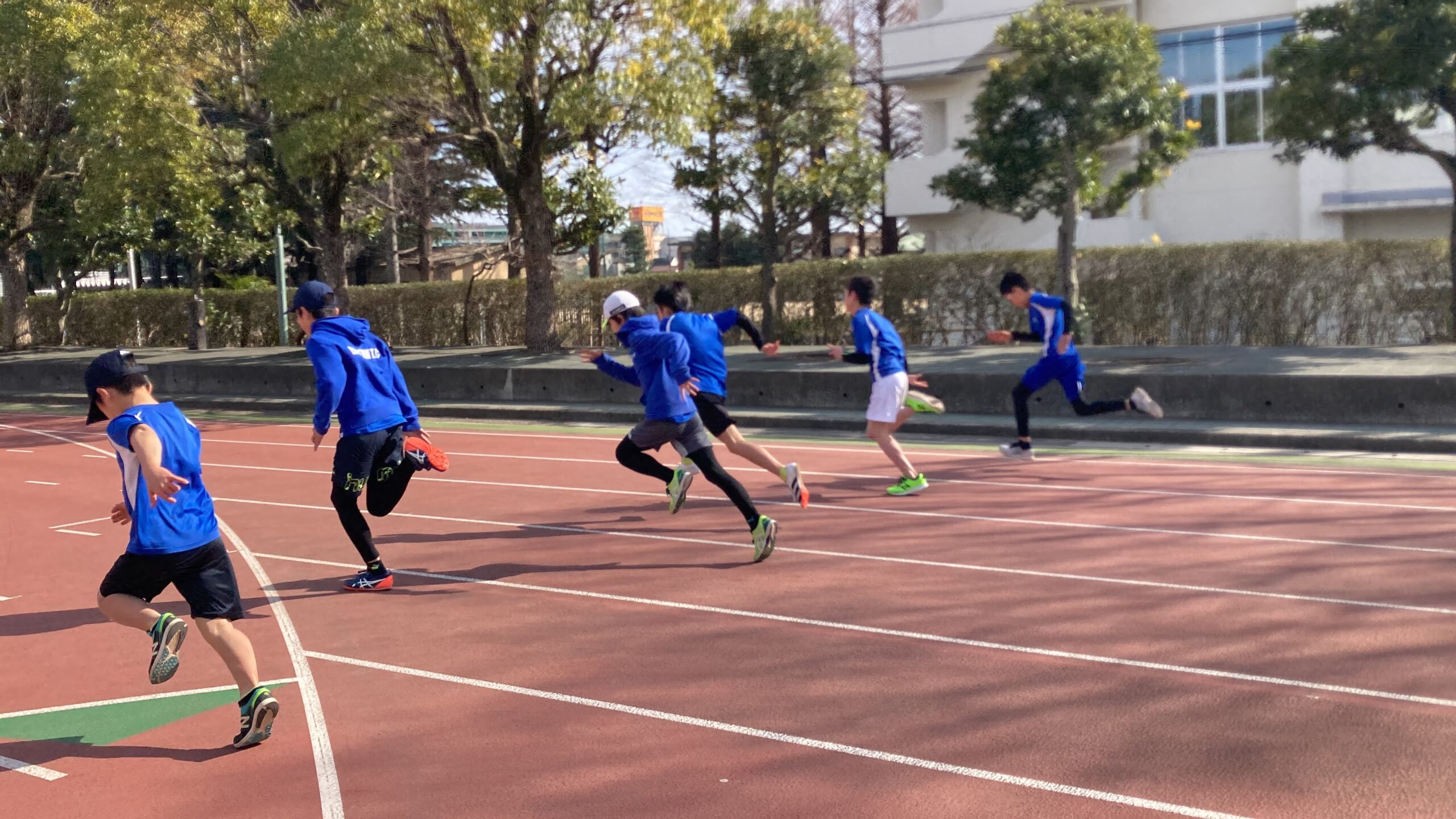 20ｍダッシュ選手権実施風景